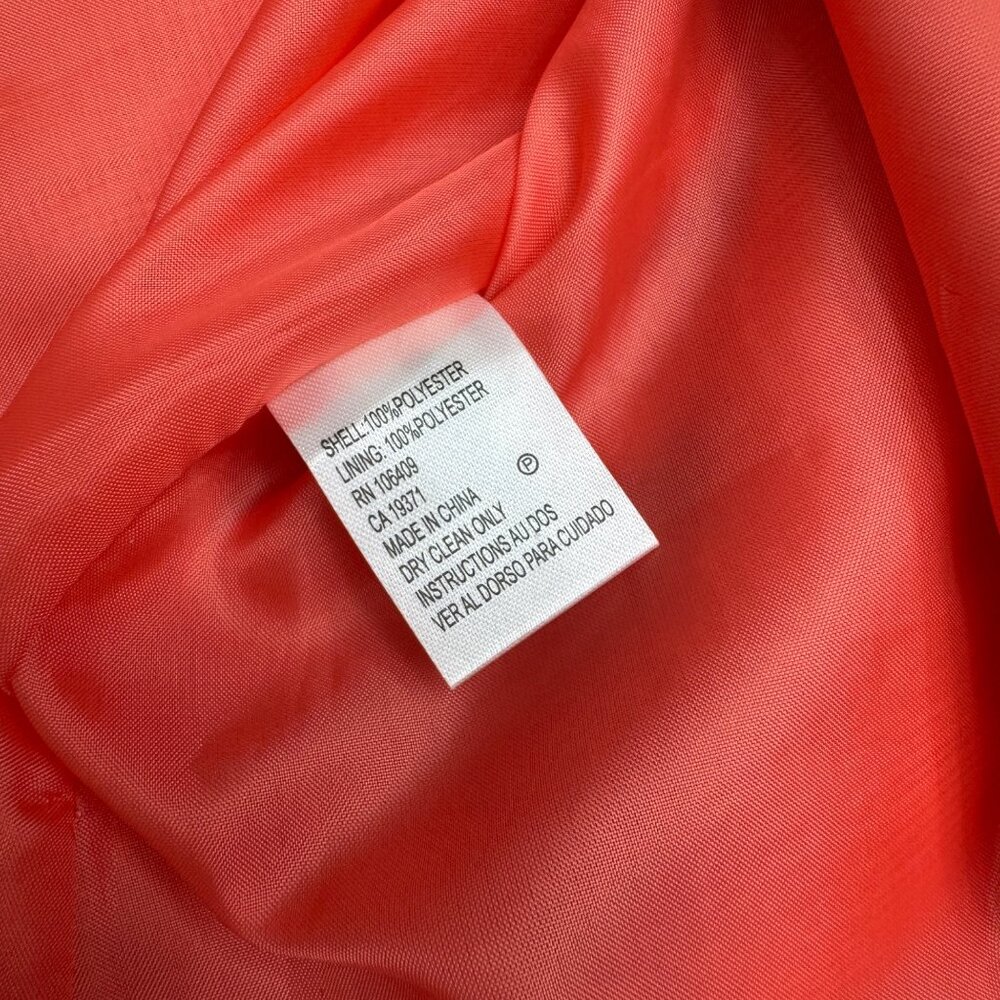 Tahari ASL Women's Bow Cocktail Dress Fit & Flare Coral Pink, Size 2 - Picture 5 of 9